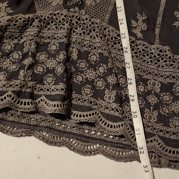 Johnny Was Gray Embroidered Tunic Dress - Picture 10 of 10